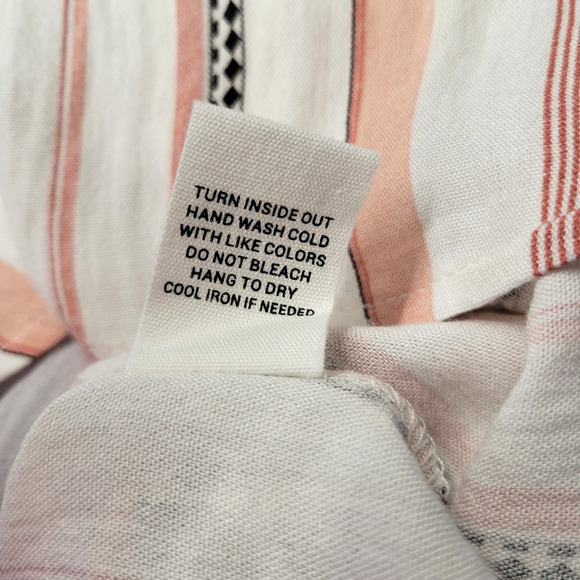 MINE for Anthropologie Boho Aztec Tank Top Womens S Tunic Buttons Striped NWOT - Picture 10 of 12